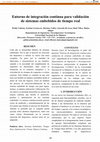 Research paper thumbnail of Entorno de integración continua para validación de sistemas embebidos de tiempo real