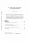 Research paper thumbnail of The Entropy Law and the impossibility of perpetual economic growth