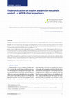 Research paper thumbnail of Underutilization of insulin and better metabolic control. A NOVA clinic experience