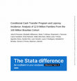 Research paper thumbnail of Conditional Cash Transfer Program and Leprosy Incidence: Analysis of 12.9 Million Families From the 100 Million Brazilian Cohort