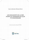 Research paper thumbnail of « L’Écrit de Damas et la thèse essénienne », dans A. Perrot, Les manuscrits de la mer Morte au lendemain de leur 70e anniversaire. Actes de la journée d’étude HET-PRO, Saint-Légier, éditions HET-PRO, 2019, p. 97-123.