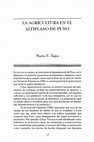 Research paper thumbnail of La agricultura en el altiplano de Puno