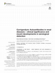 Research paper thumbnail of Corrigendum: Autoantibodies in renal diseases – clinical significance and recent developments in serological detection