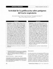 Research paper thumbnail of Actividad de la gatifloxacina sobre patógenos del tracto respiratorio