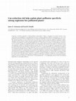 Research paper thumbnail of Can extinction risk help explain plant-pollinator specificity among euglossine bee pollinated plants?