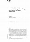 Research paper thumbnail of Piranesi's challenge: Rethinking the origins of European architecture