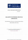 Research paper thumbnail of Legal Aspects of Withdrawal from the EU: A Briefing Note