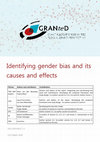 Research paper thumbnail of Identifying gender bias and its causes and effects : Deliverable 2.1 of the GRANteD project, supported by the EC H2020 programme