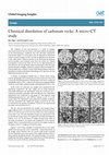 Research paper thumbnail of Chemical dissolution of carbonate rocks: A micro-CT study