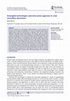 Research paper thumbnail of Entangled technologies and intra-active agencies in rural secondary classrooms