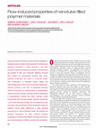 Research paper thumbnail of Extraordinary Flow Characteristics of Nanotube-Filled Polymer Materials