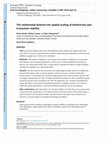 Research paper thumbnail of The relationship between the spatial scaling of biodiversity and ecosystem stability