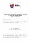 Research paper thumbnail of Routines in the didactical and mathematical discourses of closed-book examination tasks