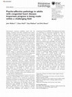 Research paper thumbnail of Psycho-affective pathology in adults with congenital heart disease: Important progress is being made within a challenging field