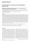 Research paper thumbnail of Advanced glycation end-products and insulin signaling in granulosa cells