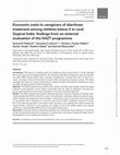 Research paper thumbnail of Economic costs to caregivers of diarrhoea treatment among children below 5 in rural Gujarat India: findings from an external evaluation of the DAZT programme