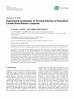 Research paper thumbnail of Experimental investigation on the thermal behaviour and performance of an axially grooved heat pipe