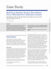 Research paper thumbnail of Multi-Drug Resistant Surgical Site Infection Due to Mycobacterium abscessus Complex