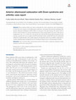 Research paper thumbnail of Anterior atlantoaxial subluxation with Down syndrome and arthritis: case report