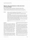 Research paper thumbnail of Migrants' risky sexual behaviours in India and at home in far western Nepal