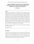 Research paper thumbnail of Social Portrait of Specialist in the Field of Communications at Russian Megalopolis as a Problem of the Human Resources