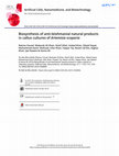 Research paper thumbnail of Biosynthesis of anti-leishmanial natural products in callus cultures of Artemisia scoparia