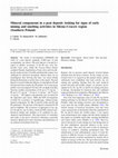 Research paper thumbnail of Mineral components in a peat deposit: looking for signs of early mining and smelting activities in Silesia–Cracow region (Southern Poland)