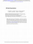 Research paper thumbnail of Off-label drug database