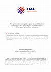 Research paper thumbnail of Un patron de conception pour la modélisation ontologique des paradigmes expérimentaux