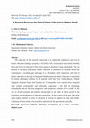 Research paper thumbnail of A Research Review on the Need of Islamic Education in Modern World