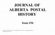 Research paper thumbnail of Journal of Alberta Postal History #36 2025 01, southeastern Alberta, Suffield Block