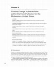 Research paper thumbnail of Climate change vulnerabilities within the forestry sector for the Midwestern United States