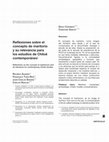 Research paper thumbnail of Reflexiones sobre el concepto de maritorio