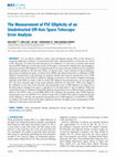 Research paper thumbnail of The Measurement of PSF Ellipticity of an Unobstructed Off-Axis Space Telescope: Error Analysis