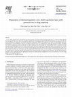 Research paper thumbnail of Preparation of thermoresponsive core–shell copolymer latex with potential use in drug targeting