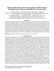 Research paper thumbnail of High-resolution optical coherence tomography with fiber-induced broadband source and process algorithm for oral cancer study