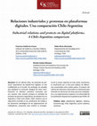 Research paper thumbnail of Relaciones industriales y protestas en plataformas digitales. Una comparación Chile-Argentina