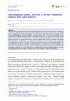 Research paper thumbnail of Class inequality, power, and trust in private companies: evidence from Latin America