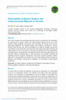 Research paper thumbnail of Vulnerability of Asylum Seekers and Undocumented Migrants in Toronto