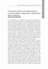 Research paper thumbnail of Innovazione sociale, auto-organizzazione e azione pubblica : integrazione o sostituzione? Nota introduttiva