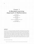 Research paper thumbnail of A Blended Learning Approach in Mathematics