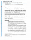 Research paper thumbnail of The brain GABA-benzodiazepine receptor alpha-5 subtype in autism spectrum disorder: A pilot [11C]Ro15-4513 positron emission tomography study