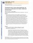 Research paper thumbnail of Child effortful control, teacher–student relationships, and achievement in academically at-risk children: Additive and interactive effects