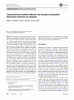 Research paper thumbnail of Anemonefish personalities influence the strength of mutualistic interactions with host sea anemones