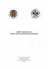 Research paper thumbnail of BENEFIT INCIDENCE OF PUBLIC HEALTH EXPENDITURE IN BHUTAN