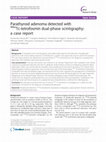 Research paper thumbnail of Parathyroid adenoma detected with 99mTc-tetrofosmin dual-phase scintigraphy: a case report