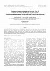 Research paper thumbnail of Synthesis, Characterization and Activity Test of Natural Zirconium Zeolite (Zr-ZA) Catalyst in The Esterification Reaction of Glycerol with Acetic Acid Anhydride