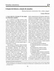 Research paper thumbnail of Criação de leitores, criação de mundos