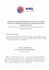 Research paper thumbnail of Mechanical and thermophysical properties of cement mortars including bio-based microencapsulated phase change materials