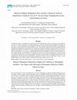 Research paper thumbnail of Materiais Didático-Pedagógicos Para Auxiliar o Ensino de Variáveis Atmosféricas: Estudo de Caso no 9° Ano do Ensino Fundamental em uma Escola Pública no Ceará